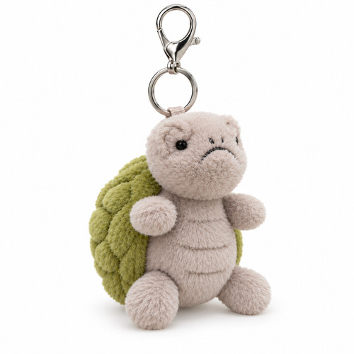 Turtle plush keychain - plush,