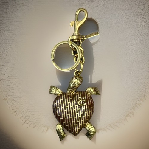 Gold turtle bag - turtle, charm